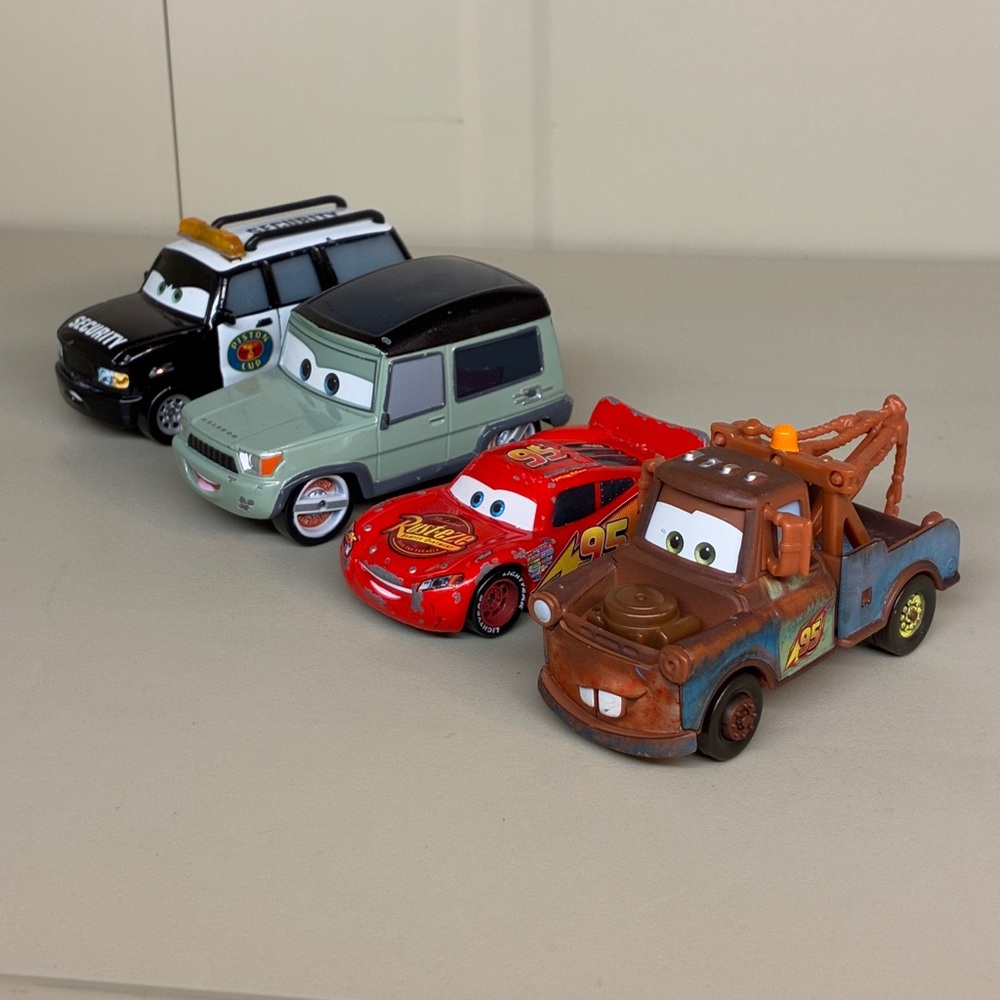 Disney Pixar Mattel Cars Diecast Lot Richard Clayton Security Axelrod Mater